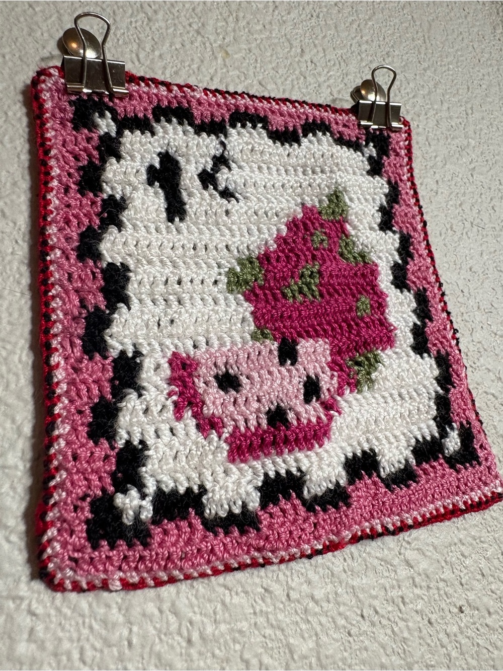 handmade sew-on dragonfruit patch - Picture 5 of 5